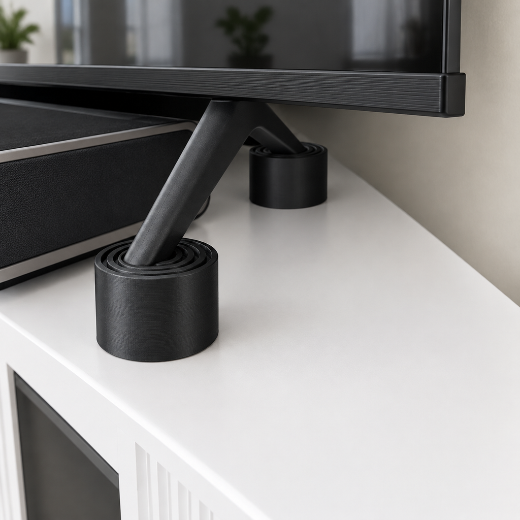 پایه افزایش ارتفاع تلویزیون (TV Riser Pods – Set of 4) | محصول پرینت سه‌بعدی نیلی استور