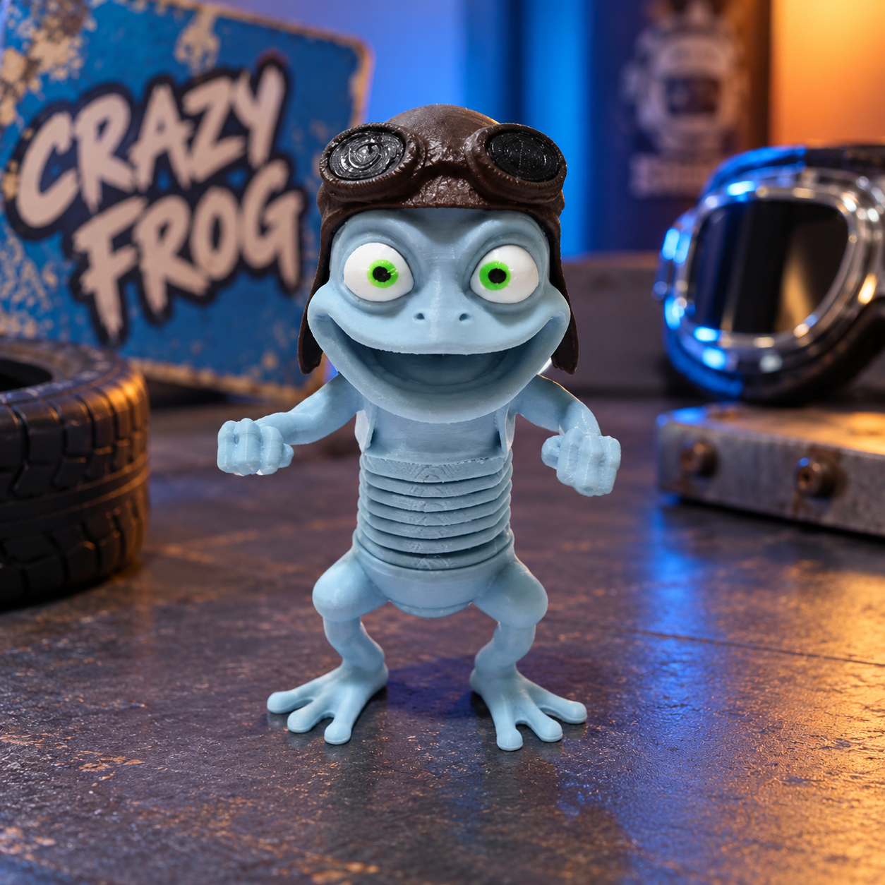 فیگور فنری قورباغه دیوانه (crazy frog)